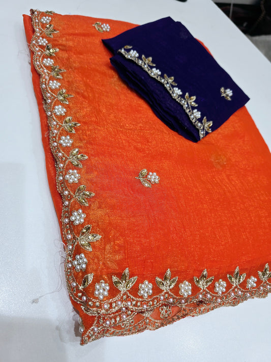 Saree un stiched Code SLS 274