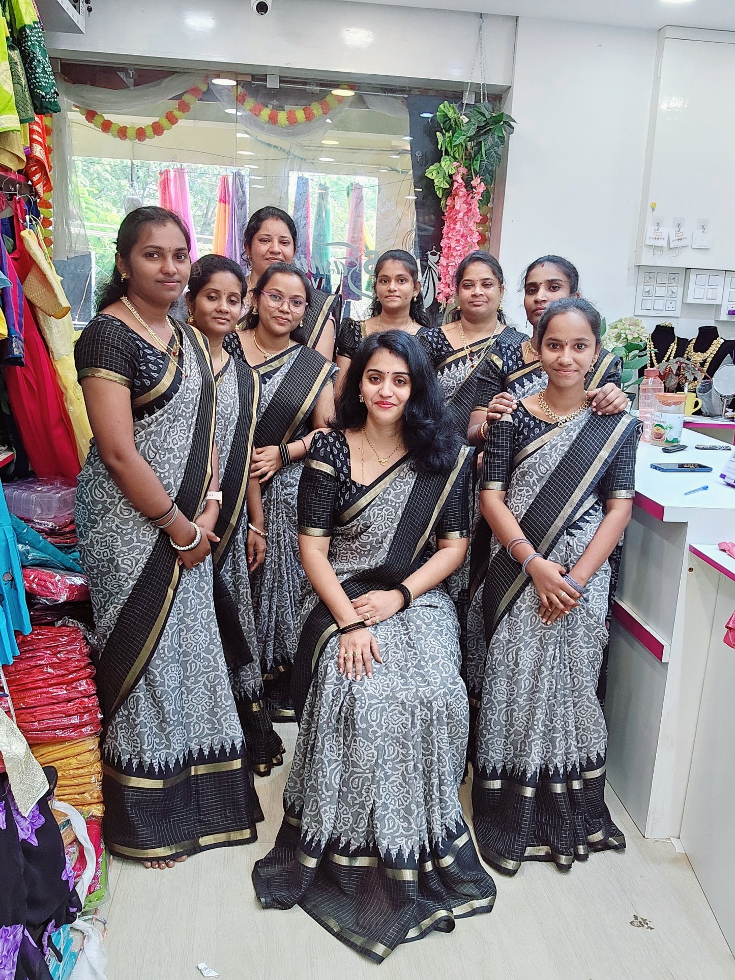 Saree un stiched blouse code SLS 101