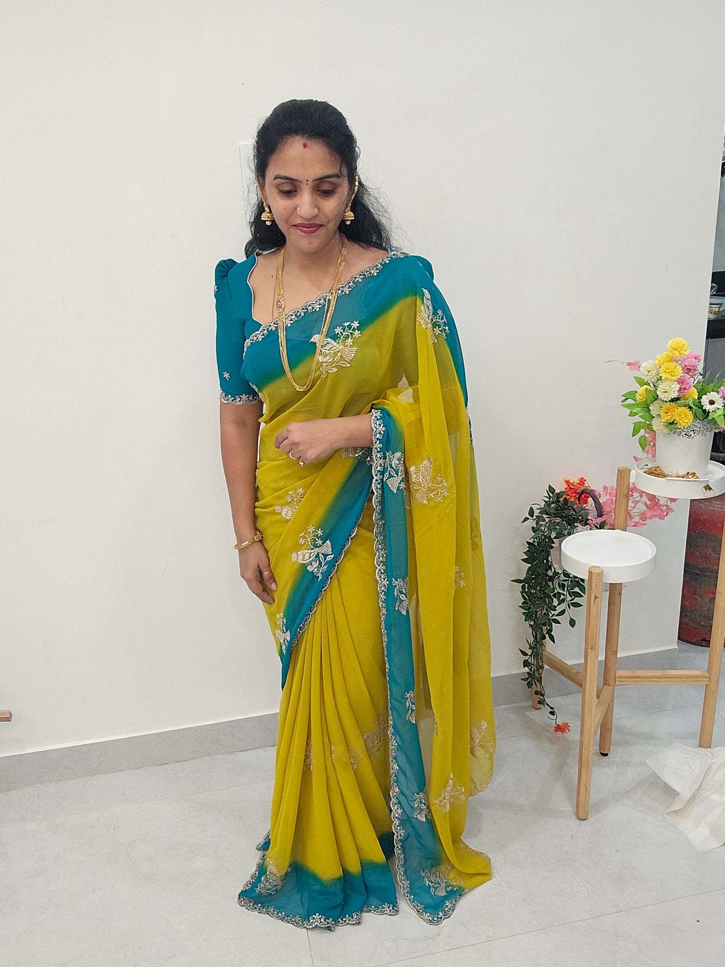 Saree un stitched blouse - SLS80