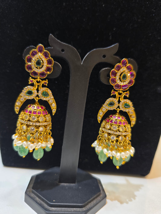 Kundan earrings Code SLS 404 J