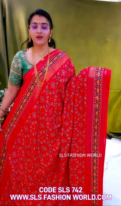 Saree un stiched blouse code SLS 742
