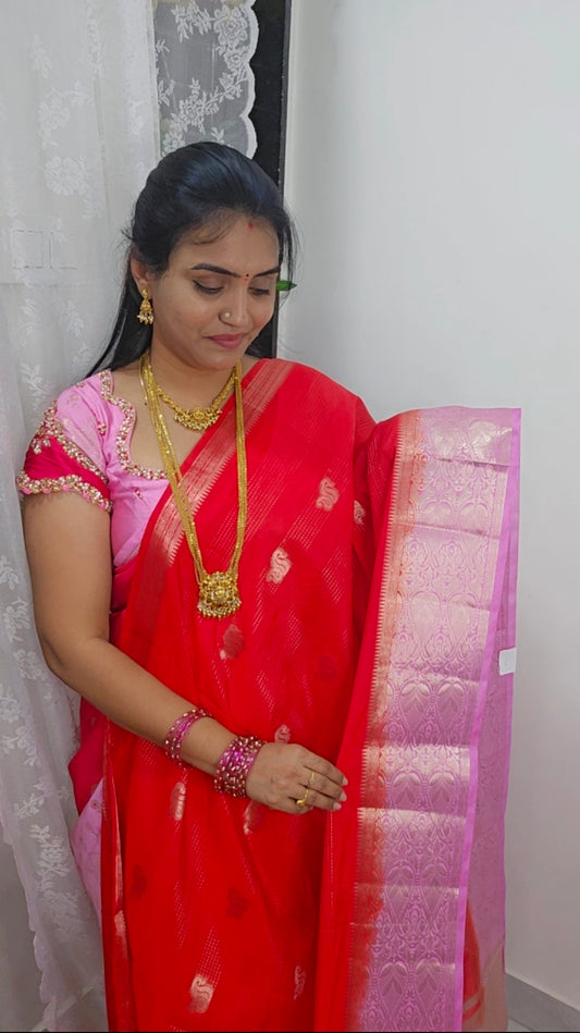 Saree un  stiched blouse Code SLS 588