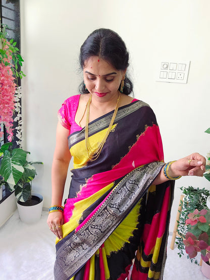 Saree un stiched blouse 284