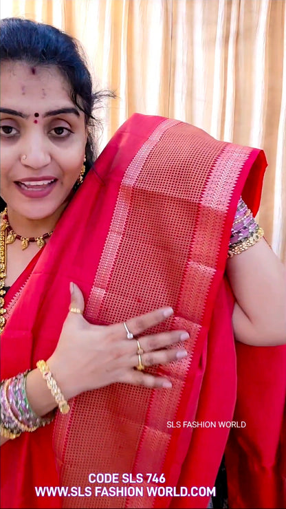 Saree un stiched blouse code SLS 746
