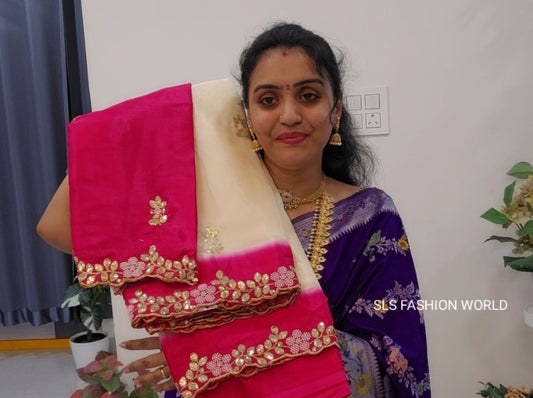 Code SLS 211 saree un stiched blouse