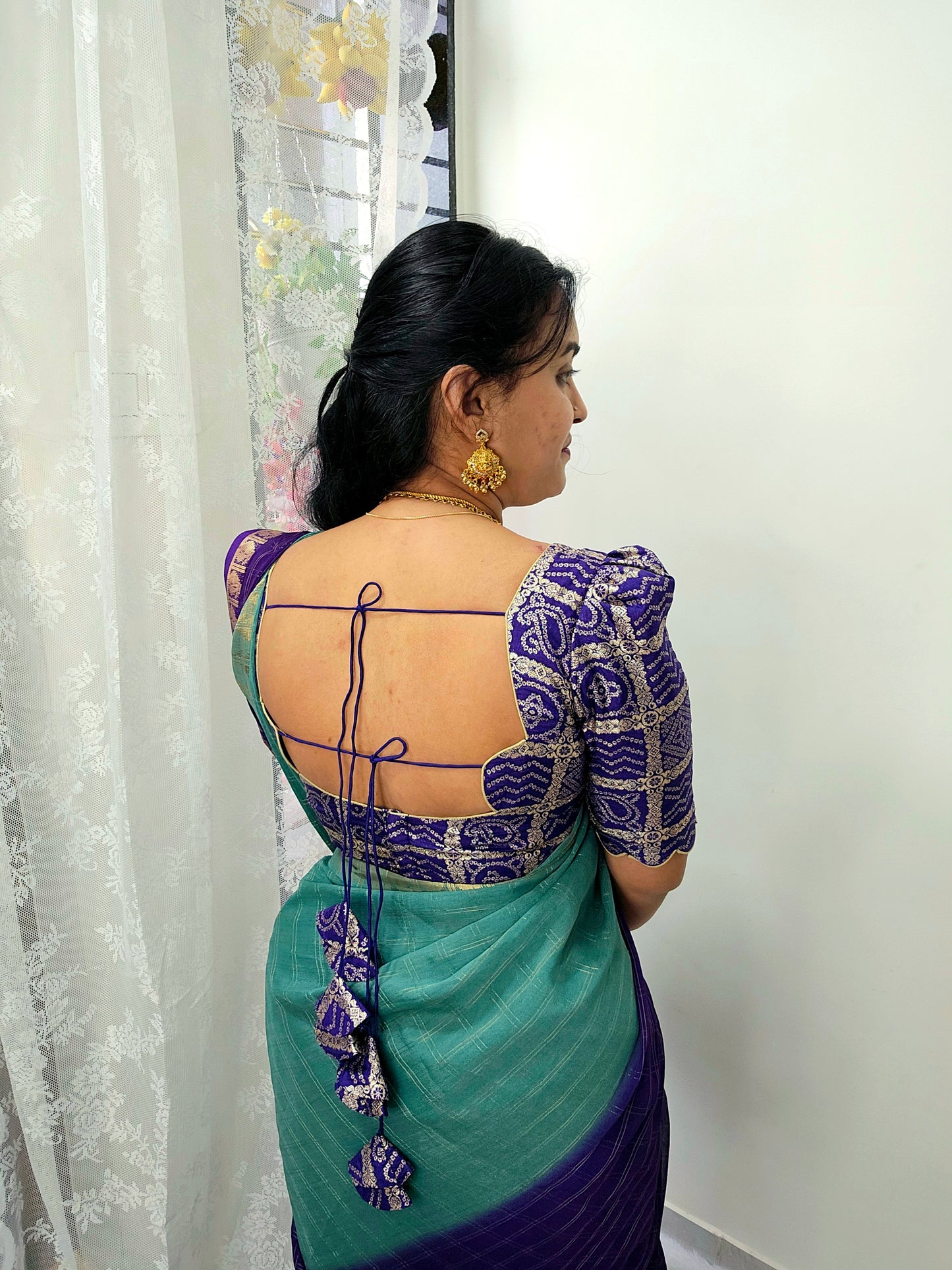 Saree full stiched blouse code SLS 505