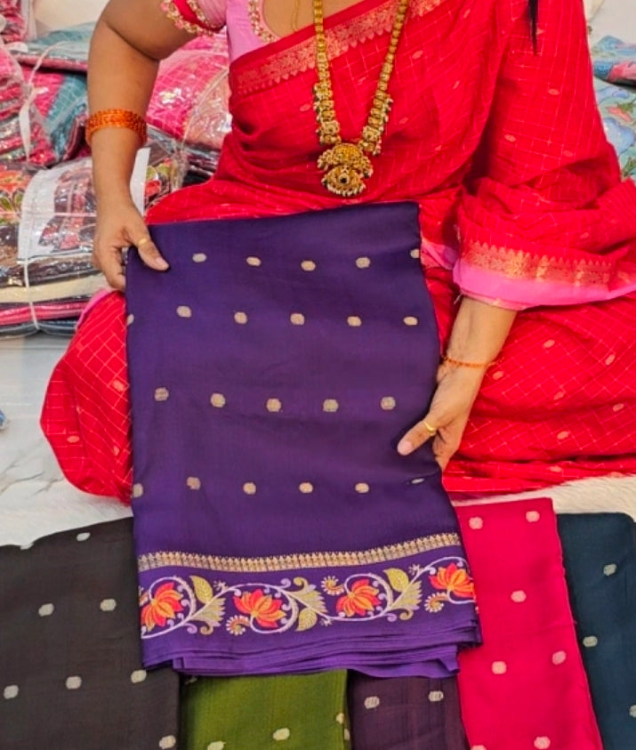 Saree un stiched blouse code SLS 591