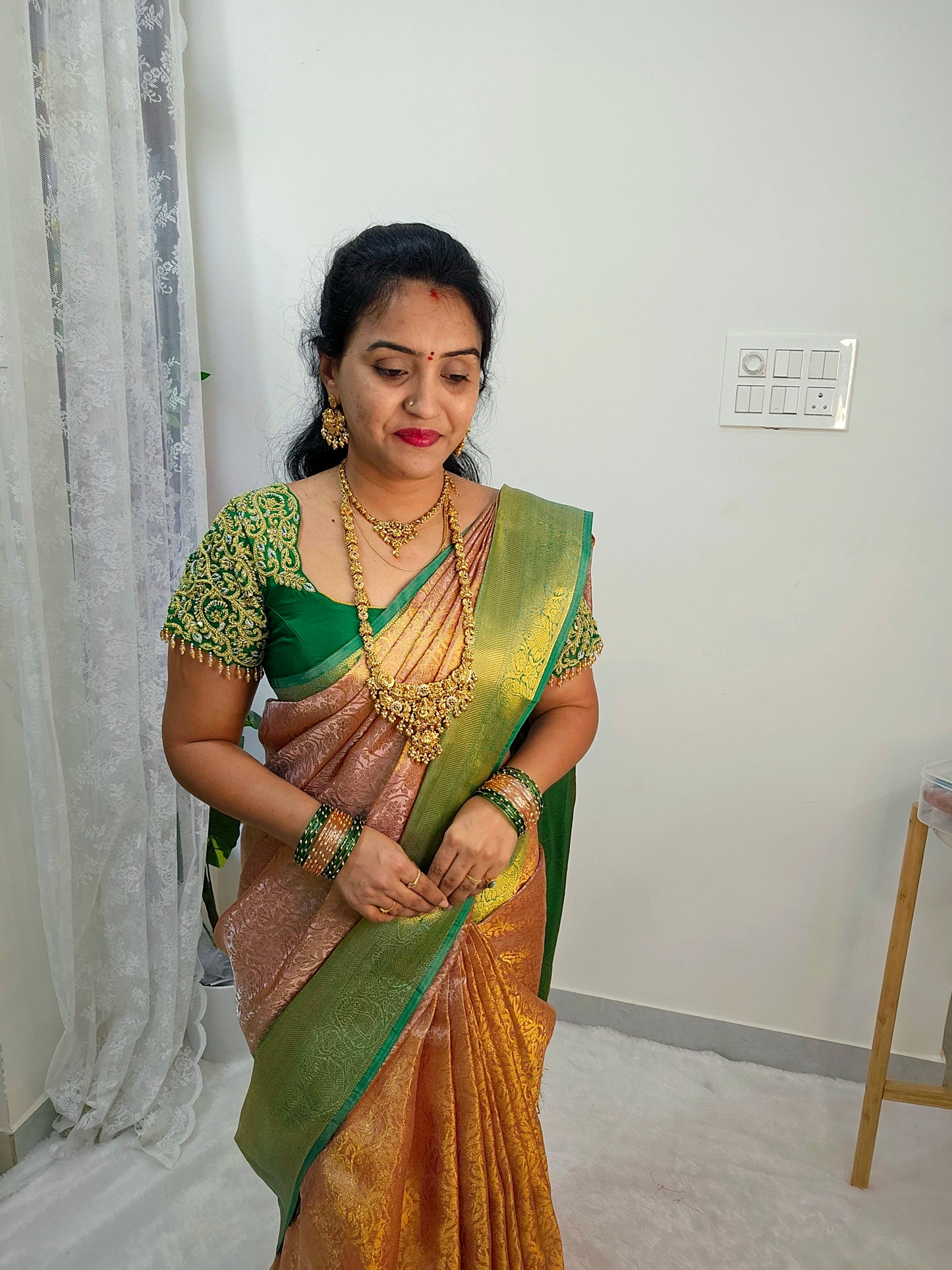 Saree un stiched blouse code SLS 506