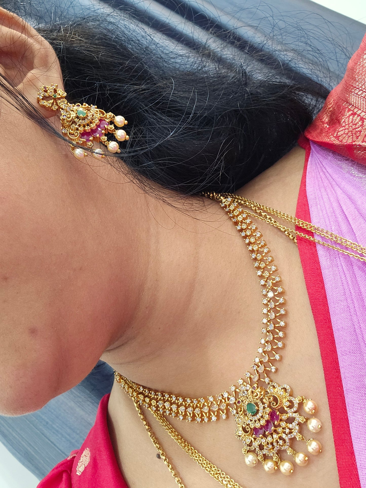 Neck set with earrings rings code SLS 173J