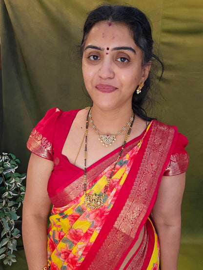 Saree un stiched blouse code SLS 755