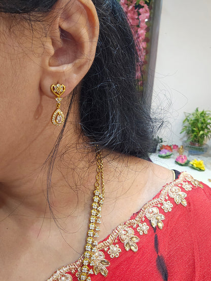 Long set with earrings - SLS83J