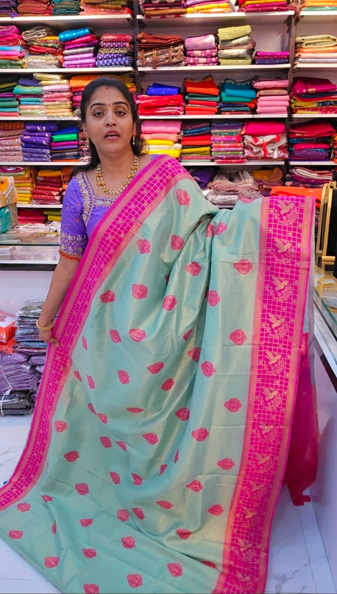 Saree un stiched blouse code SLS 632
