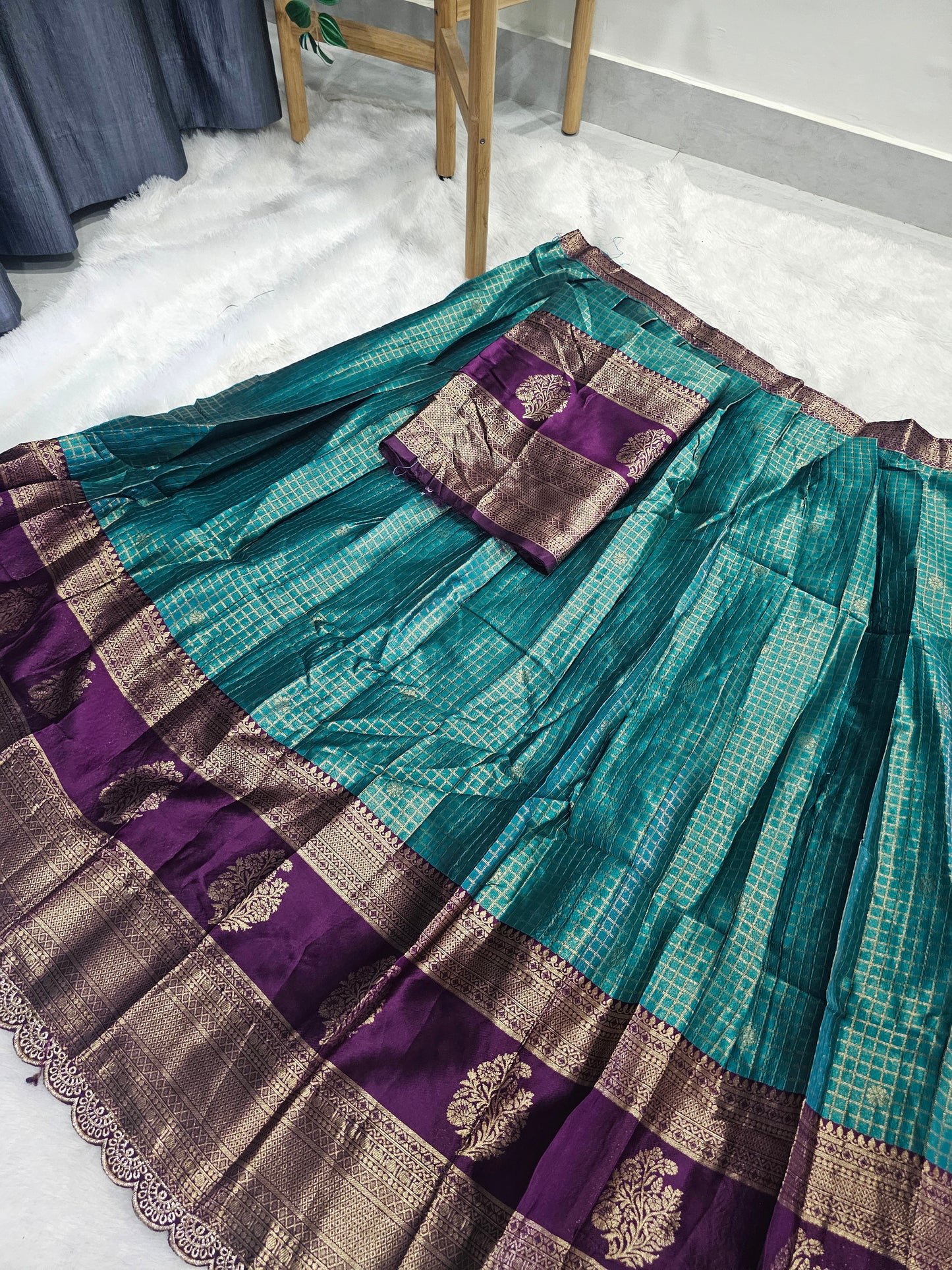 Sami stiched Lehanga set  code SLS 601