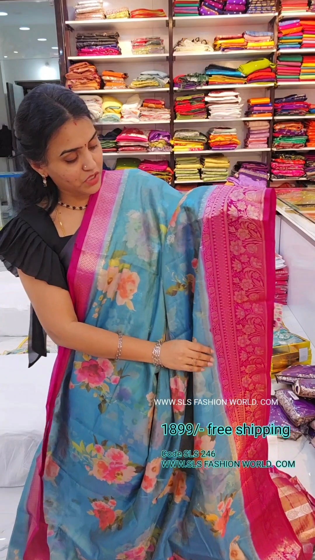 Saree un stiched blouse code sls 246