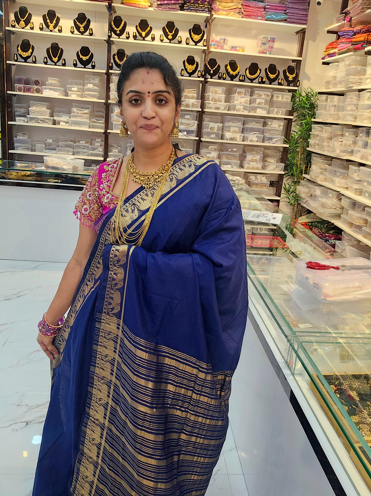 Saree un stiched blouse code SLS 717