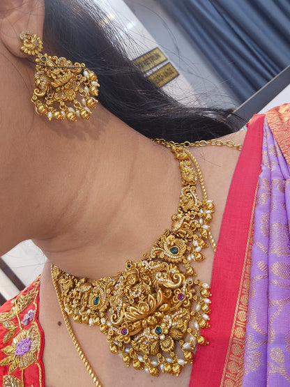 Neck set with earrings code SLS 577J