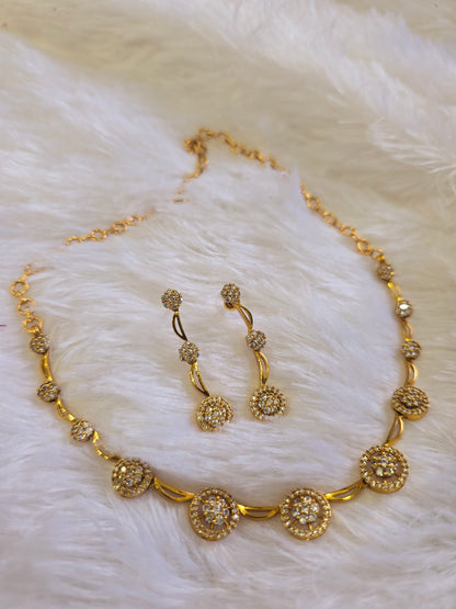 Neck set with earrings Code SLS  346J