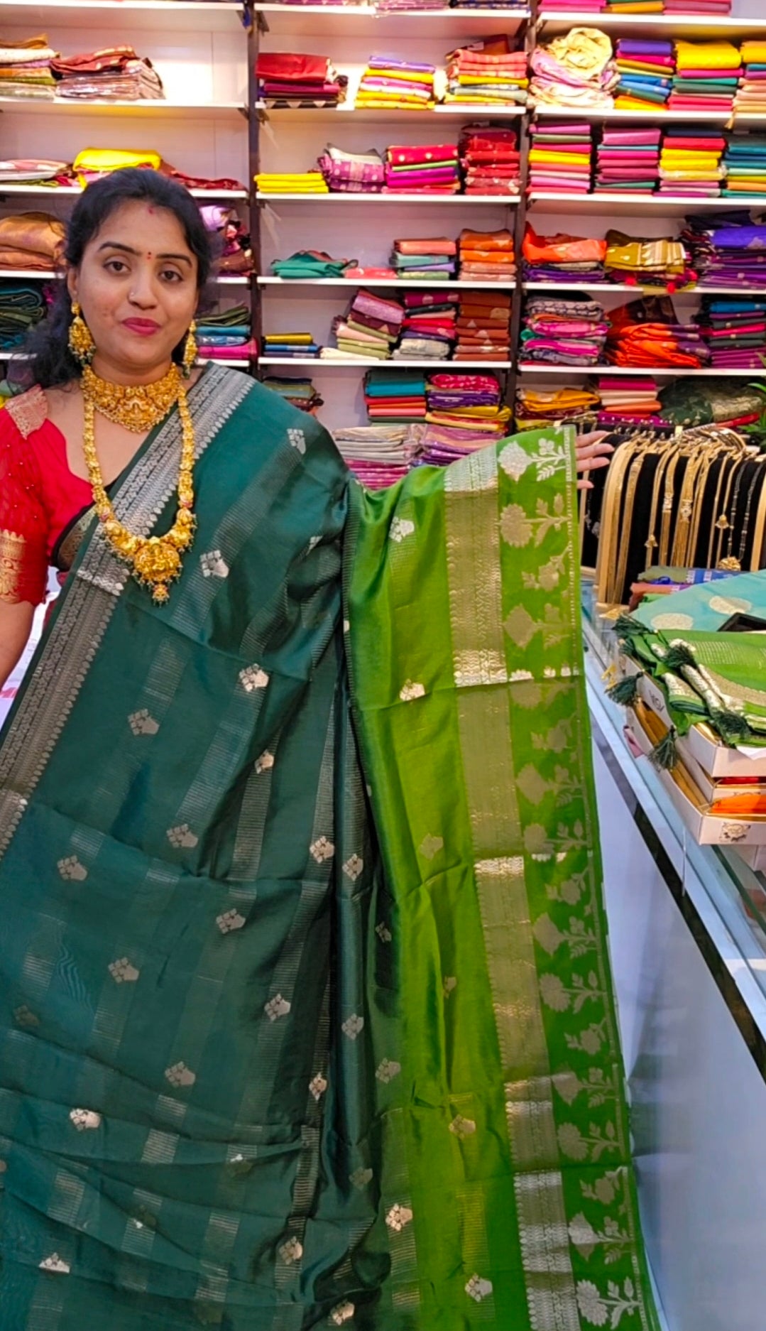 Saree un stiched blouse code SLS 527