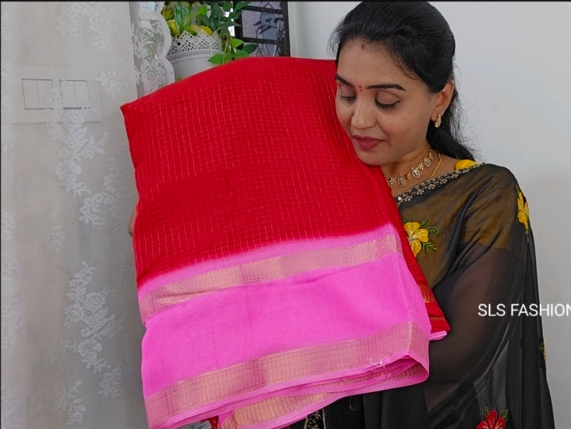 Saree un stiched blouse code SLS 635