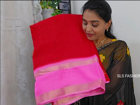 Saree un stiched blouse code SLS 635