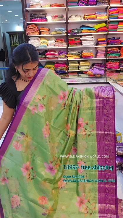 Saree un stiched blouse code sls 246