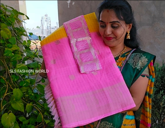 Saree un stiched blouse code SLS 528 Free gift