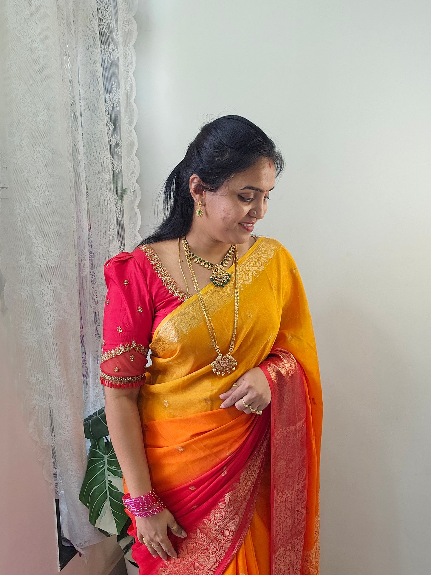 Saree un stiched blouse code SLS 612