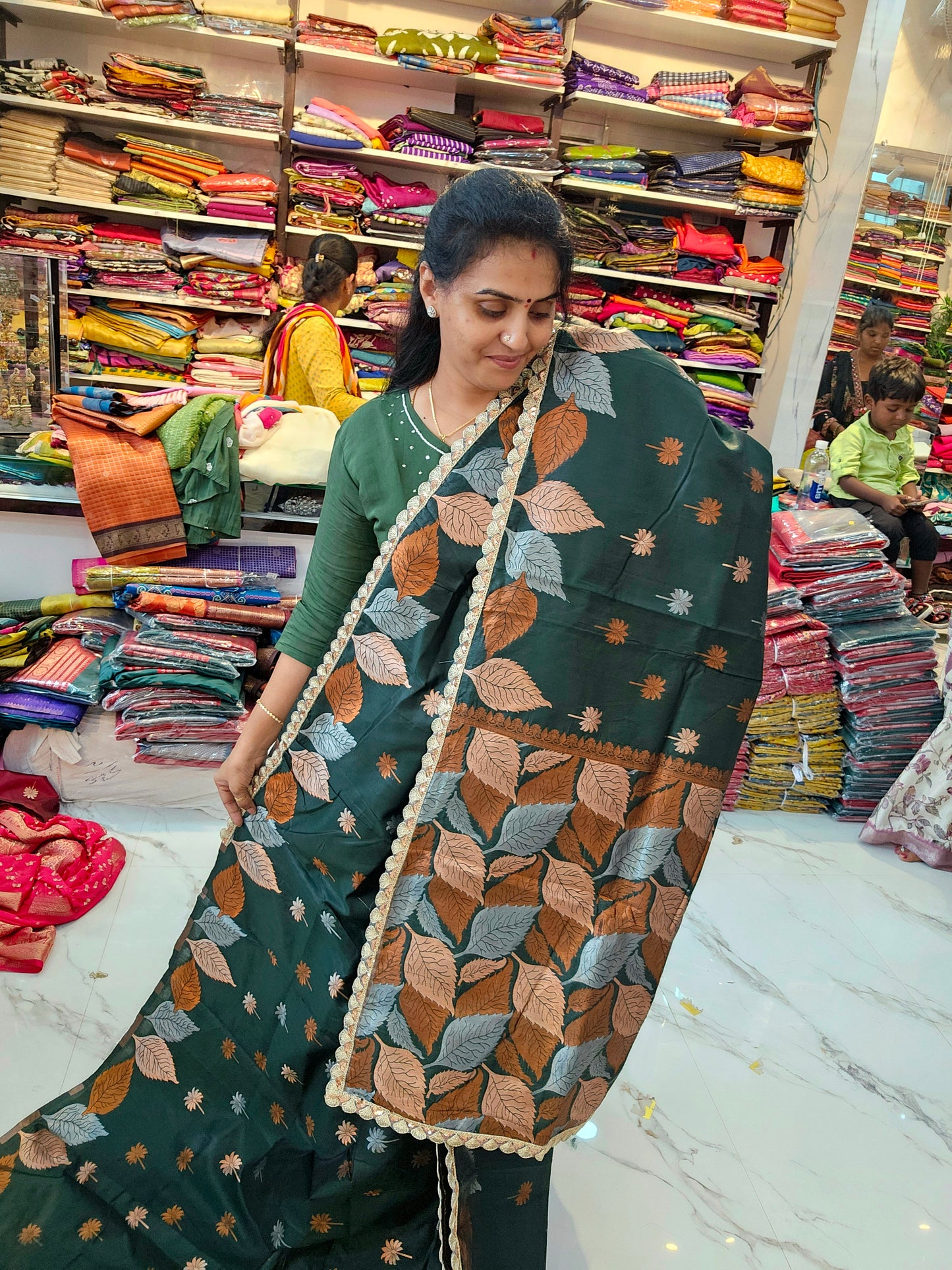 Saree un stiched blouse code SLS 699
