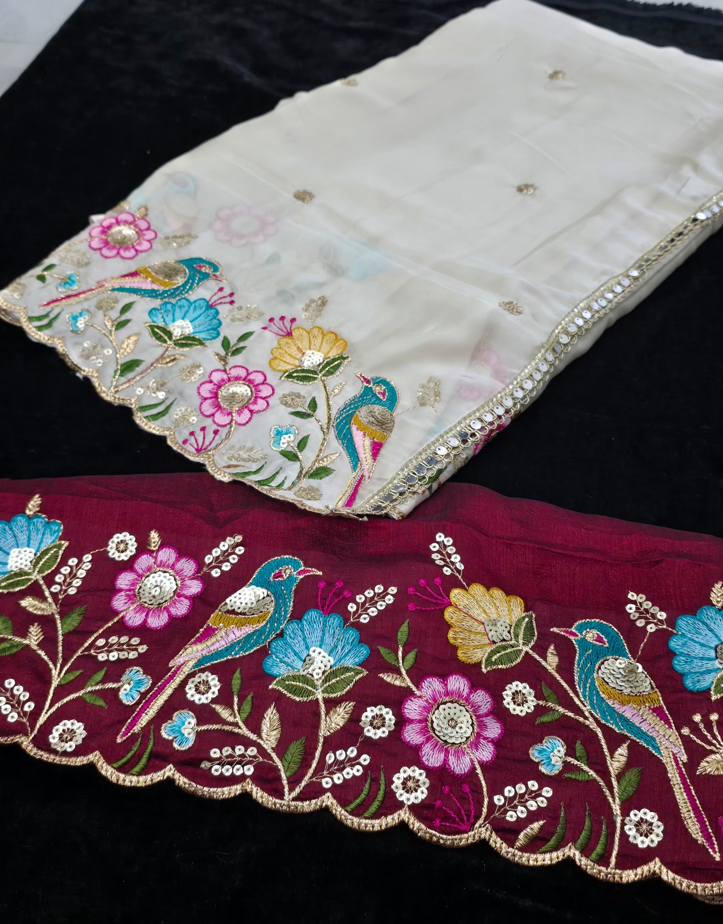 Saree un stiched blouse code SLS 605