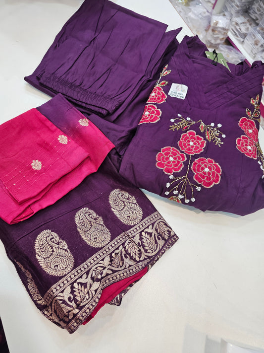 3 piece kurti set code SLS  278