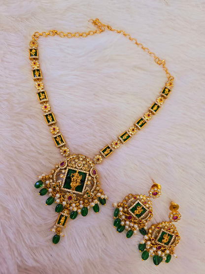 Neck set with earrings code SLS 730J