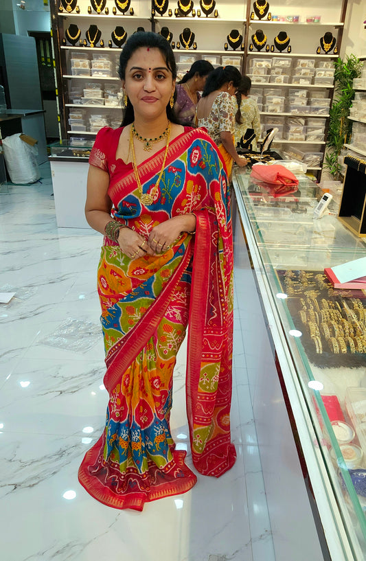 Saree un stiched blouse code SLS 728