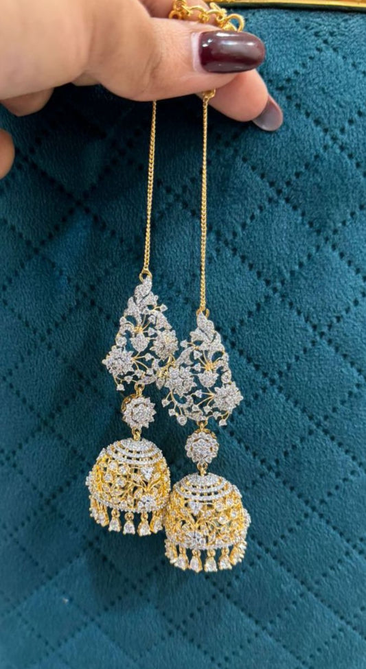 Earrings ( diamond replika butta with marti )  Code SLS 341 J