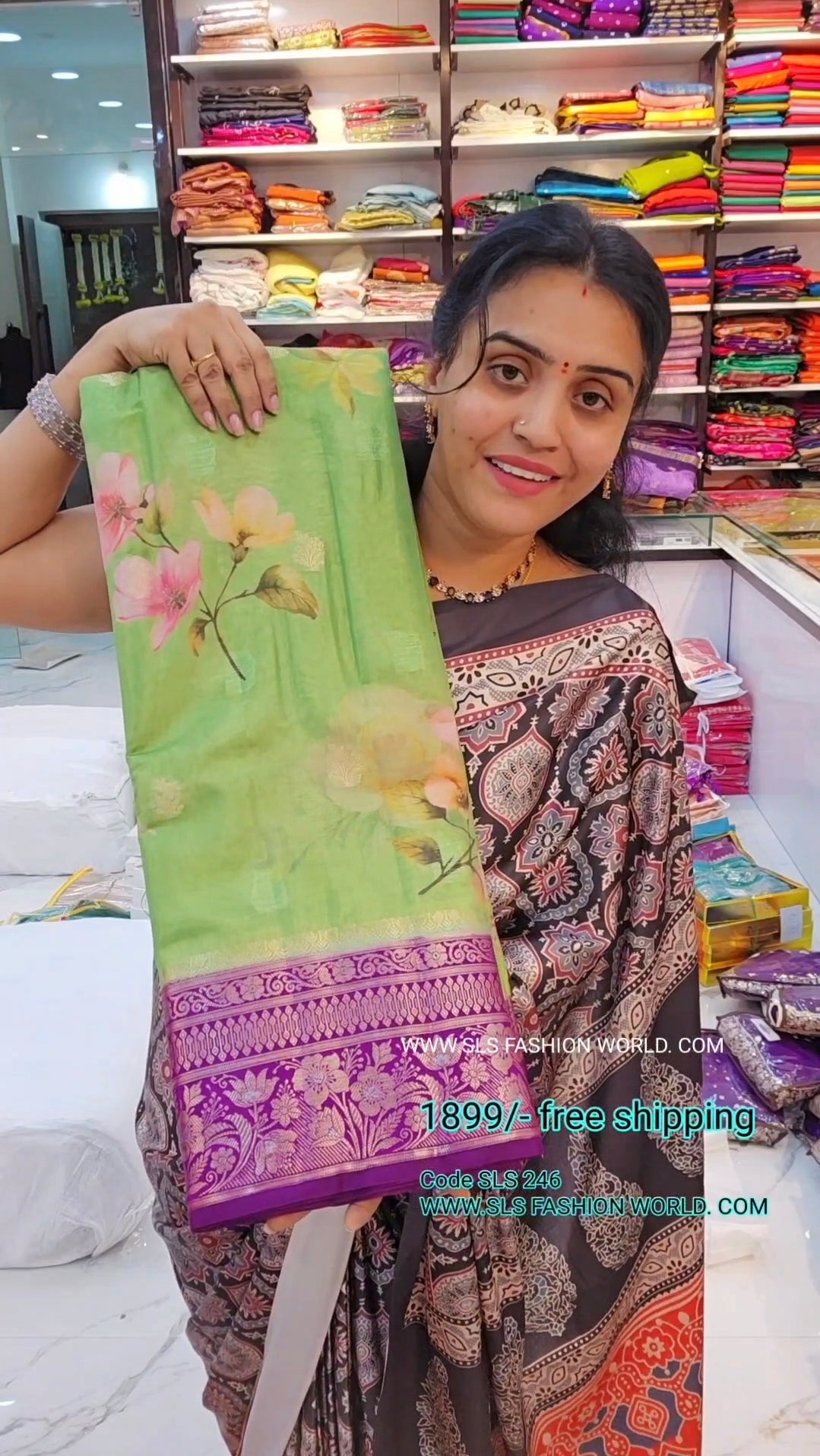 Saree un stiched blouse code sls 246