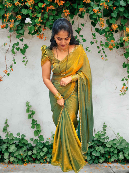 Saree un stitched blouse - SLS74