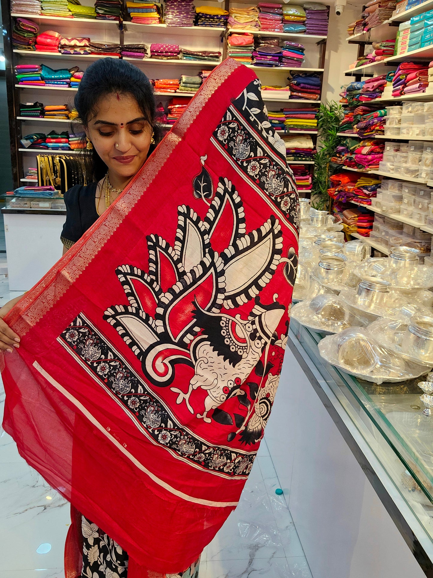 Saree un stiched blouse code SLS 688