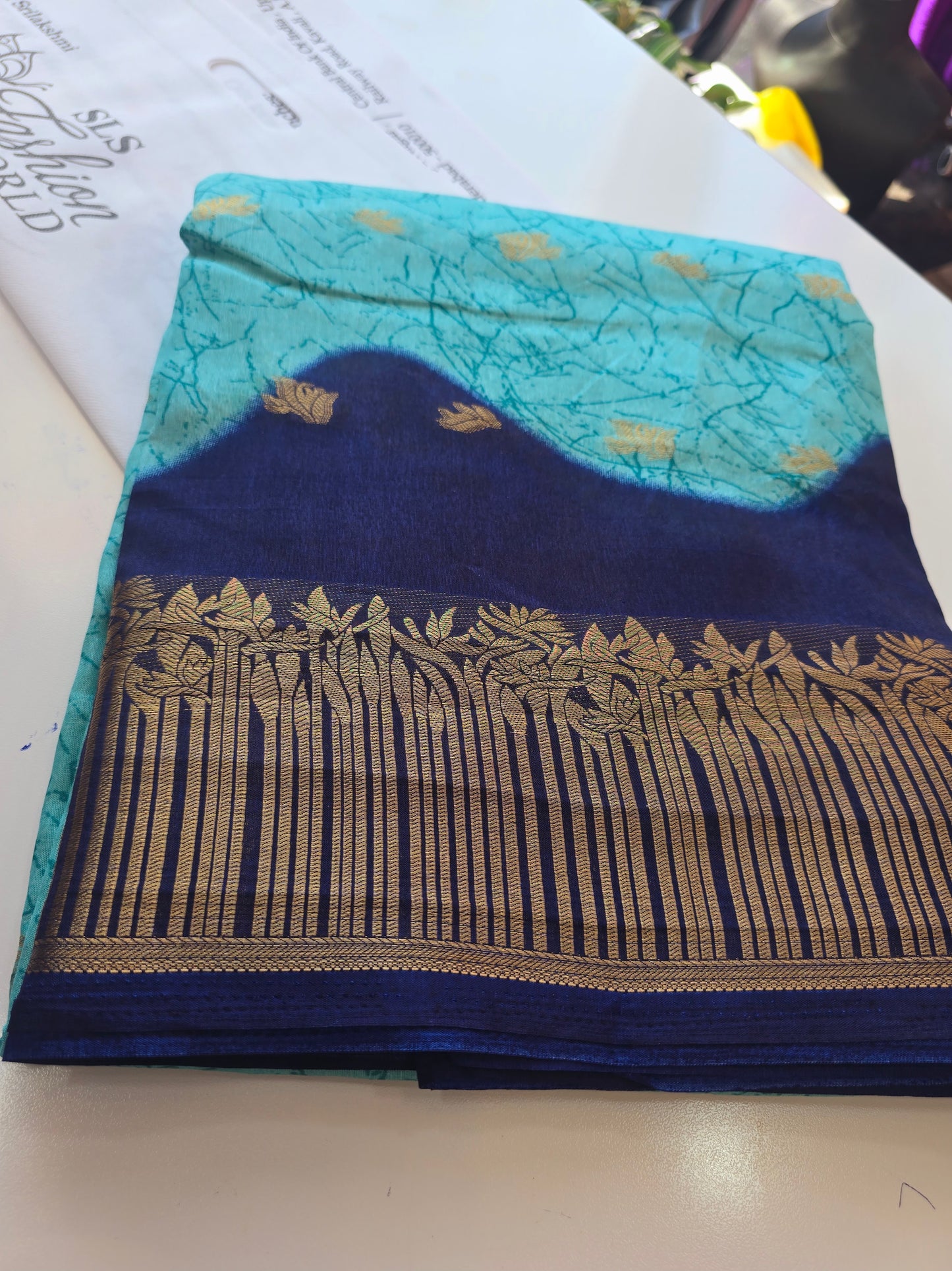 Saree un stiched blouse  Code SLS 245