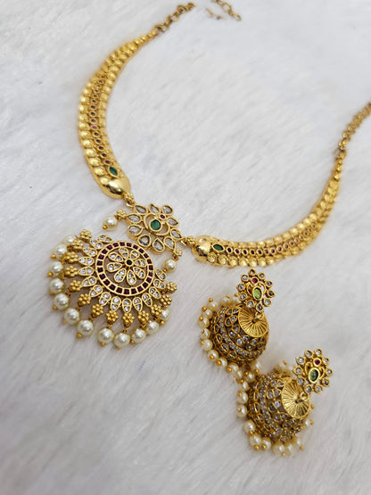 Neck set with earrings code SLS 434J
