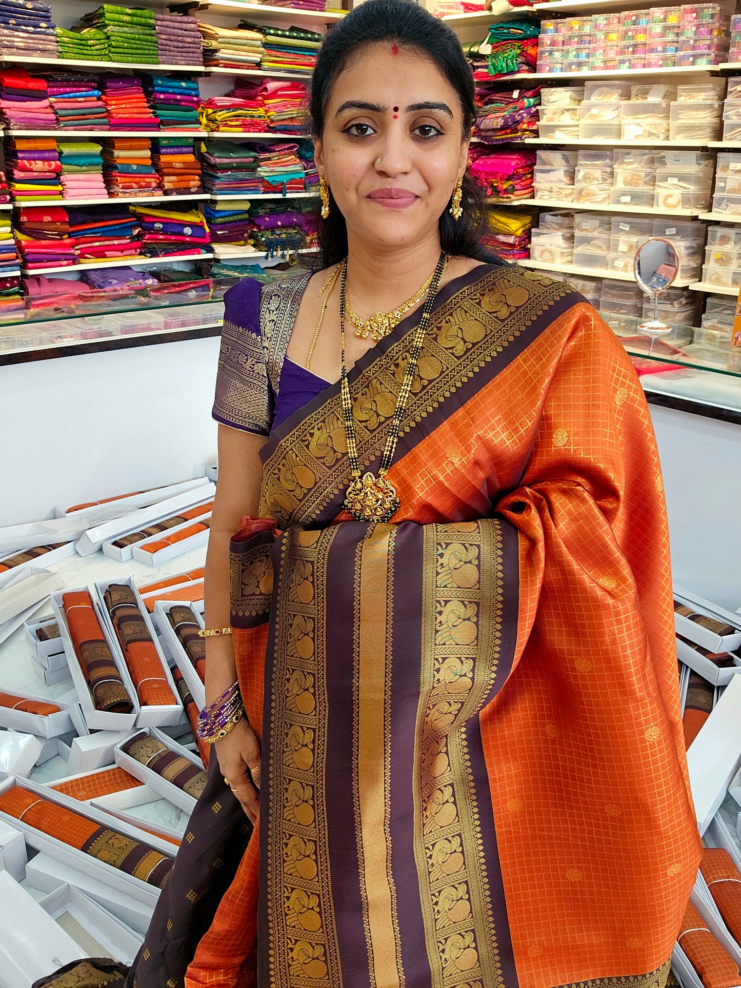 Saree un stiched blouse code SLS 692