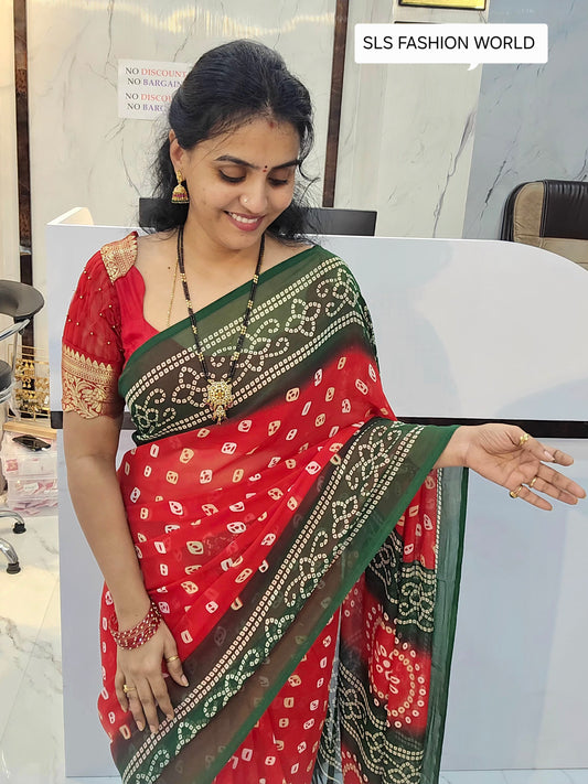 Code SLS 215 saree un stiched blouse