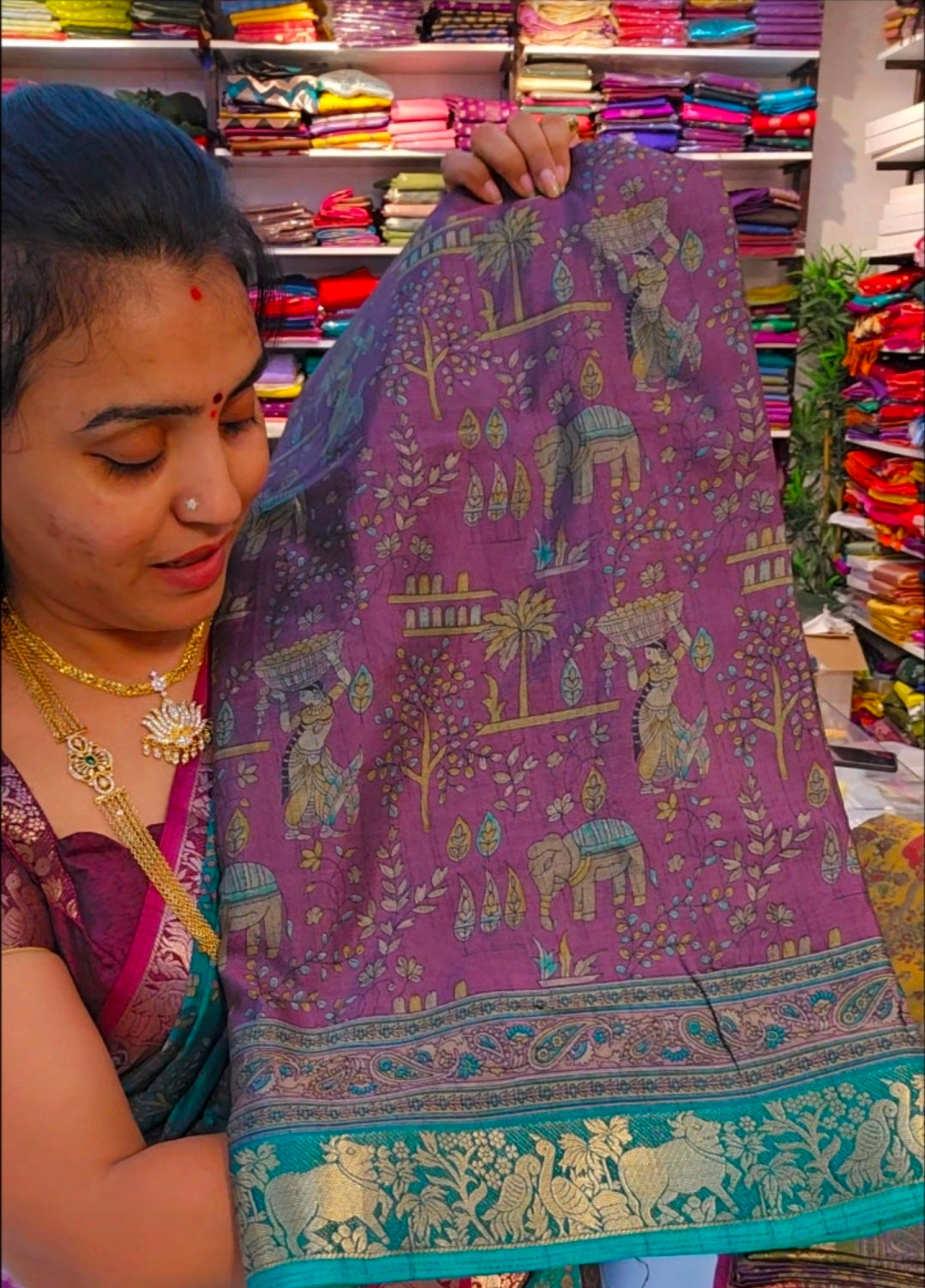 Saree un stiched blouse code SLS 673