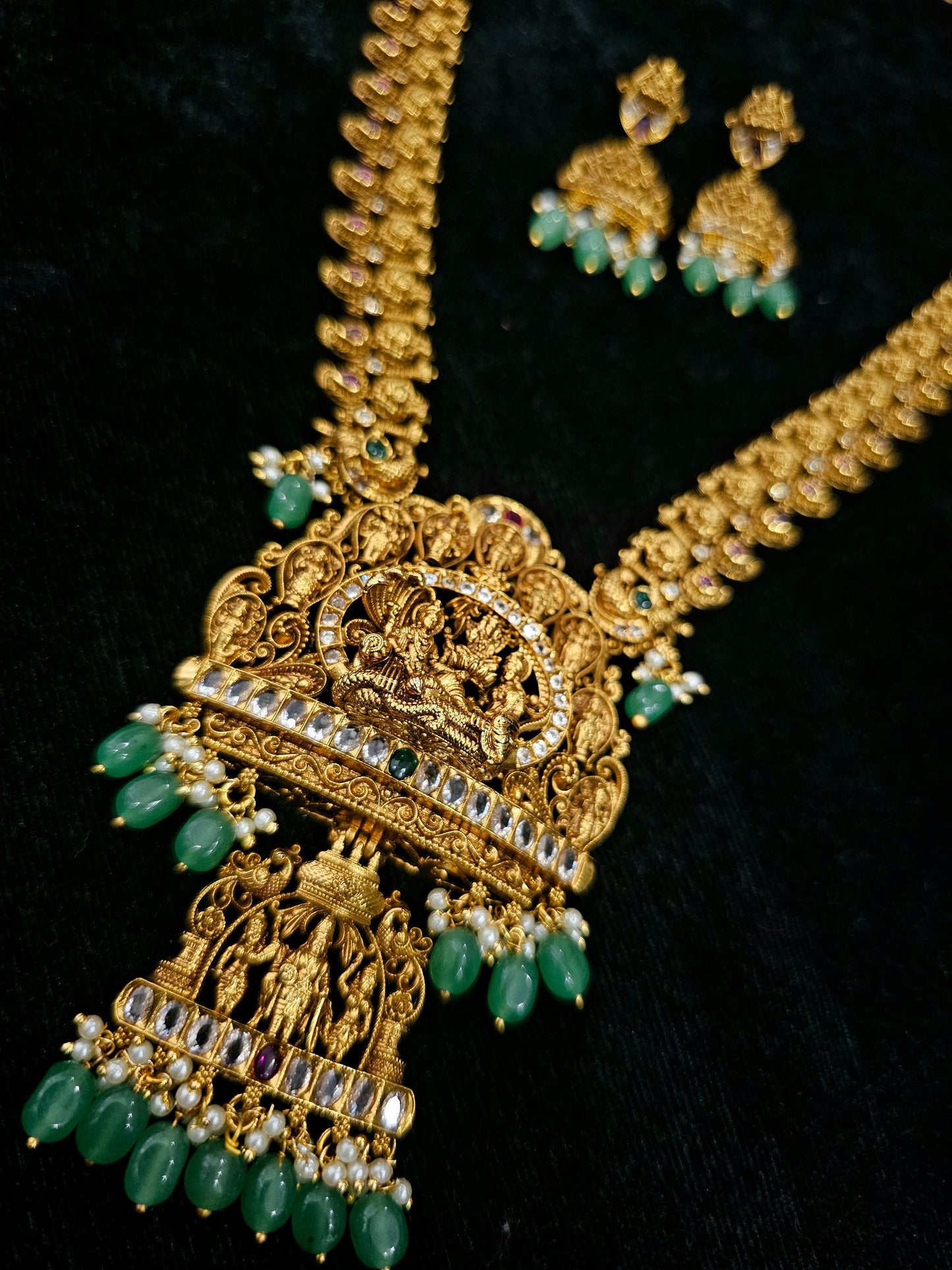 Long set with earrings code SLS 718J