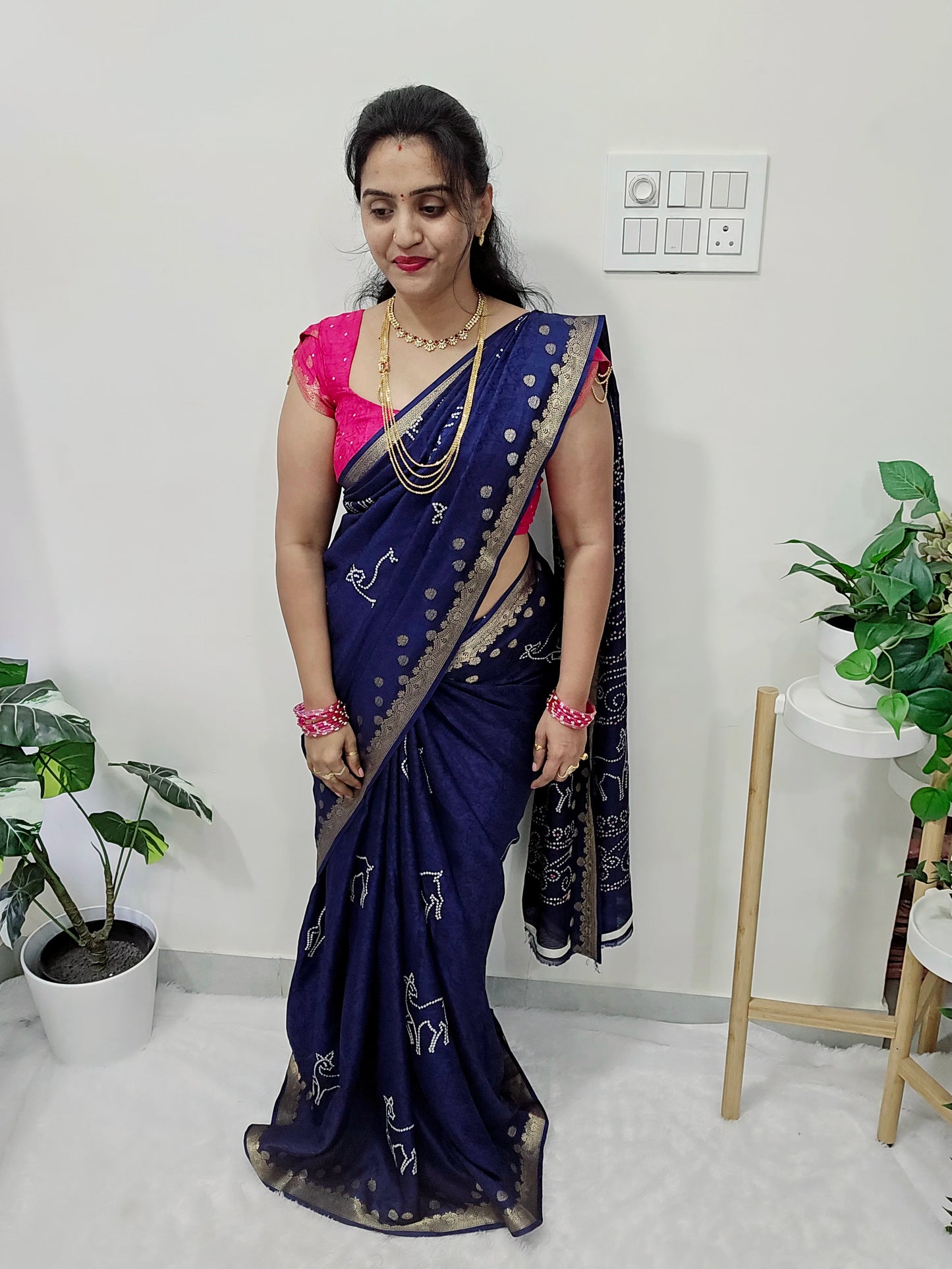 Saree un stiched blouse code SLS 398