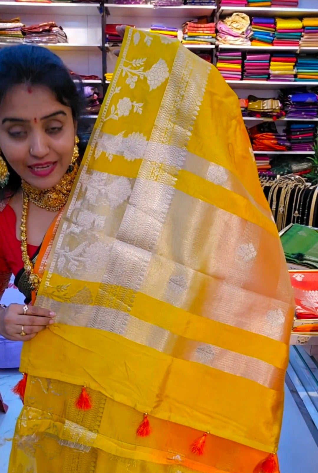 Saree un stiched blouse code SLS 527