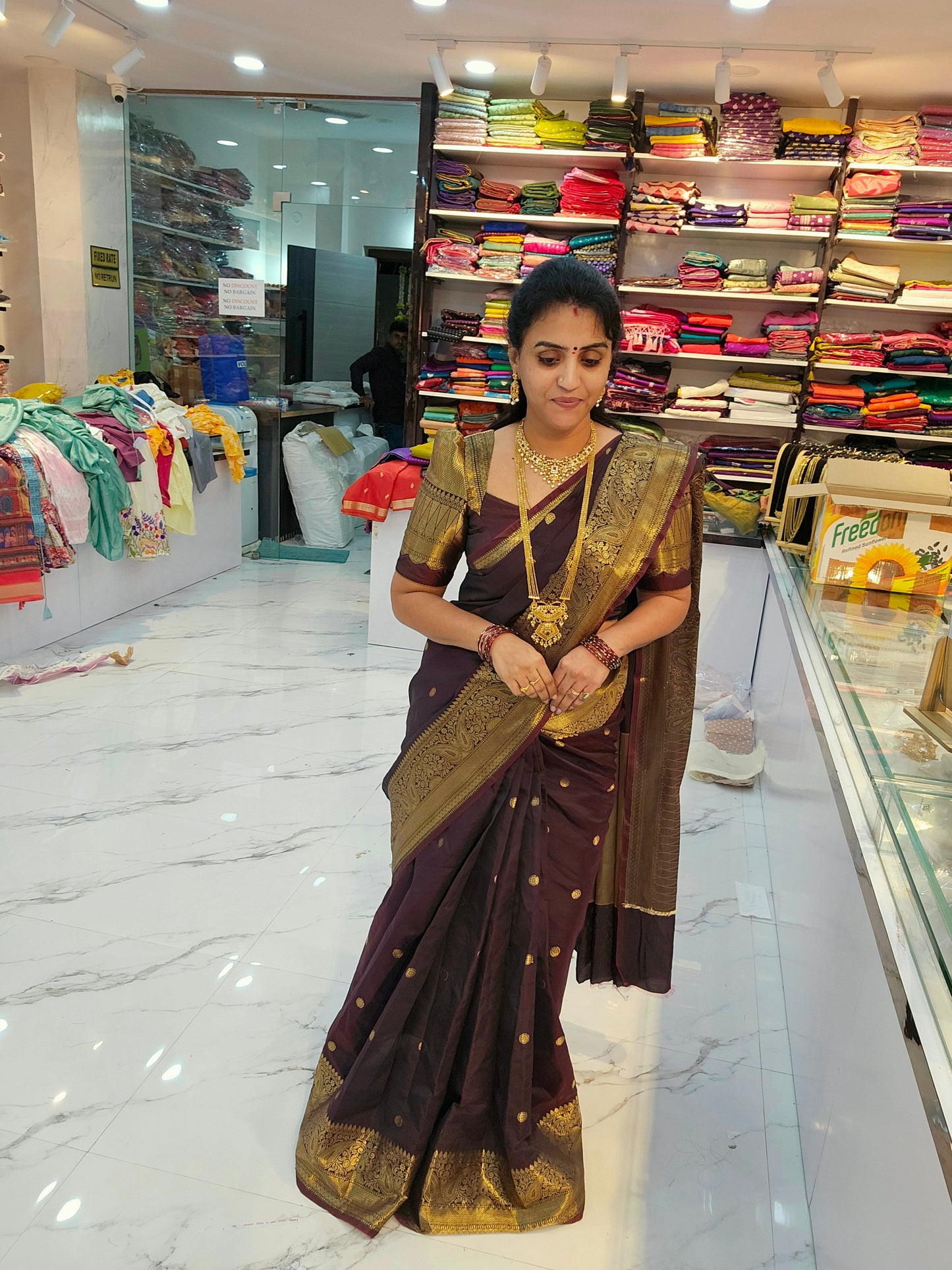Saree un stiched blouse code SLS 685
