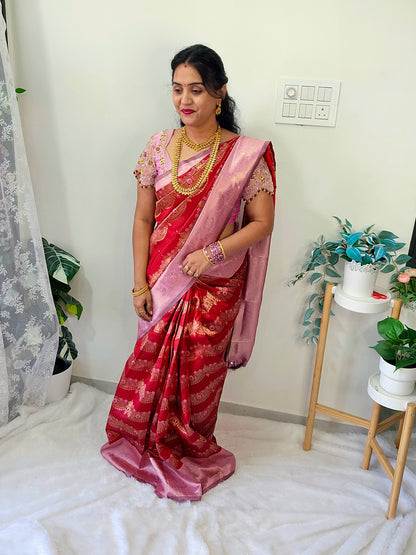 Saree un stiched blouse code SLS 494