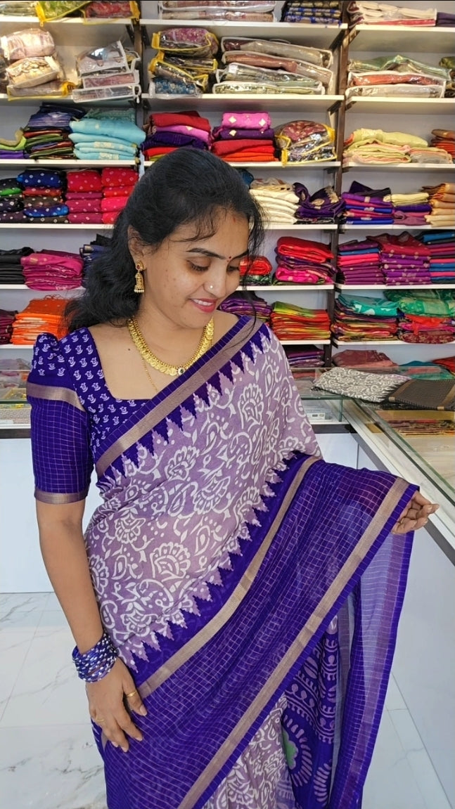 Saree un stiched blouse code SLS 101