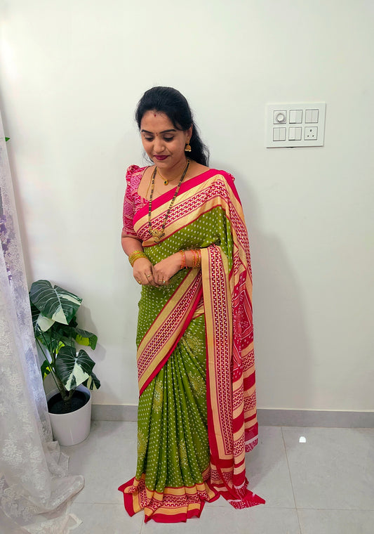 Saree un stiched blouse code SLS 503