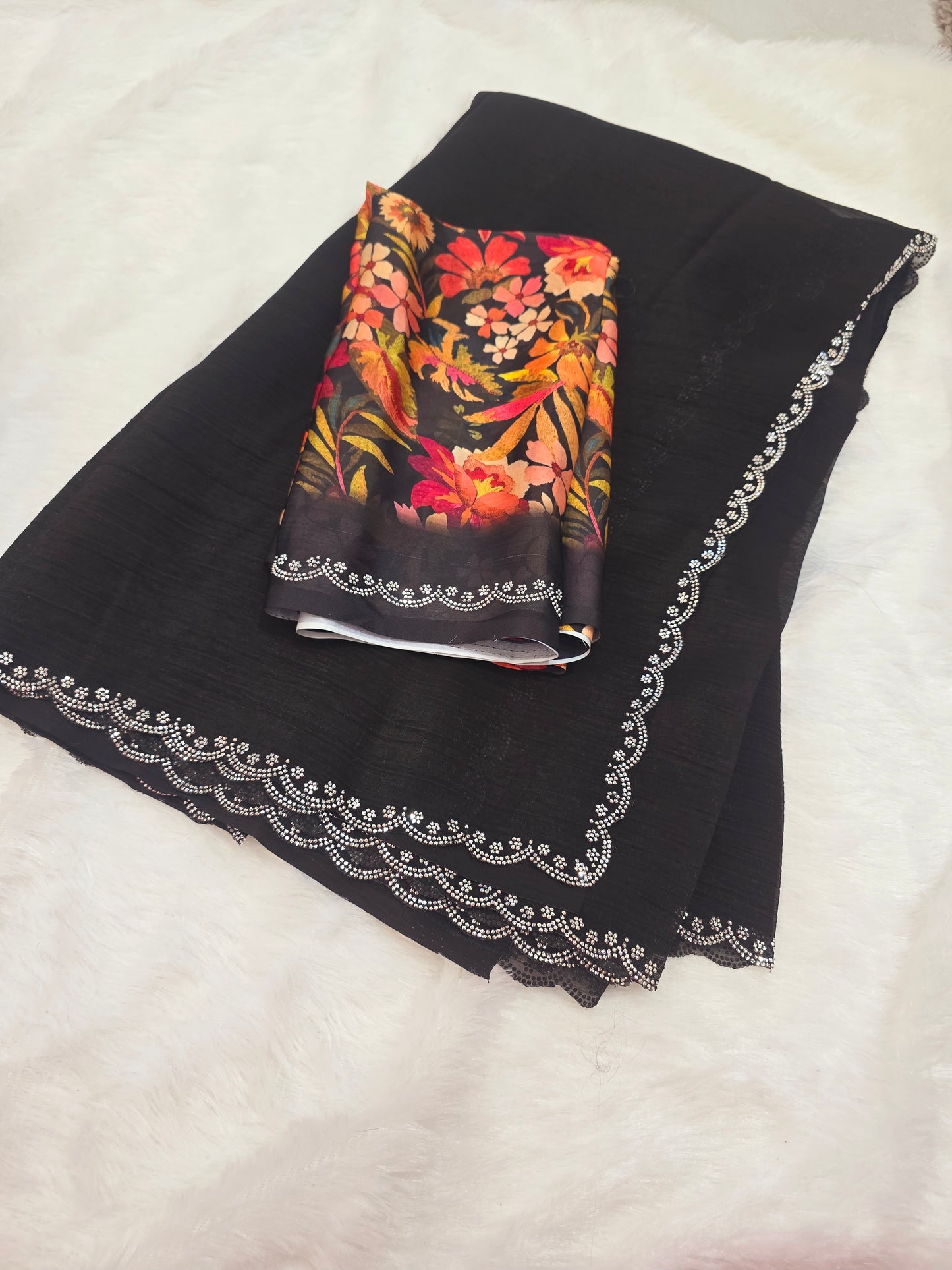 Saree un stiched blouse 262