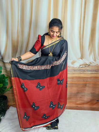 Saree un stiched blouse code SLS 685